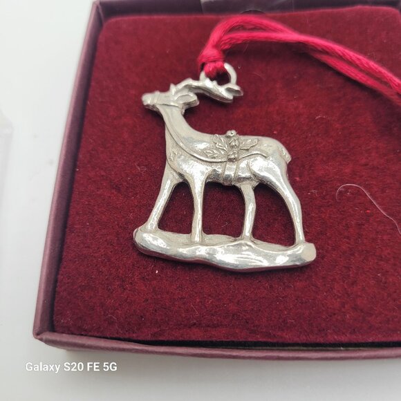 NIB - Vintage Seagull Pewter Canada Christmas Reindeer Ornament - Picture 1 of 5